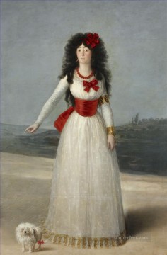 フランシスコ・ゴヤ Painting - アルバ公爵夫人の肖像画 フランシスコ・ゴヤ